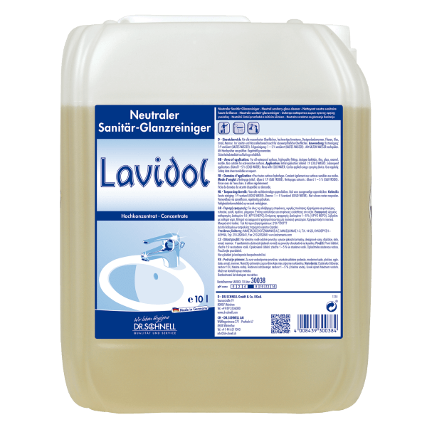 DR.SCHNELL LAVIDOL Neutraler Sanitär- und Glanzreiniger für Wände und Inventar – Bild 2