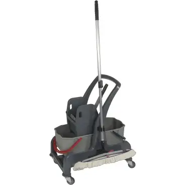 SPRINTUS COMBIX Doppelfahreimer Putzwagen mit seitlicher Mopp-Ablage – Bild 4